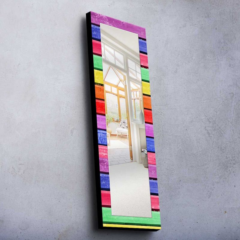 Casa si Gradina - Decoratiuni - Oglinzi - Oglinda decorativa, Wallxpert, lemn de pin, multicolor, 40x120 cm, 755MER1161 - Infinity.ro