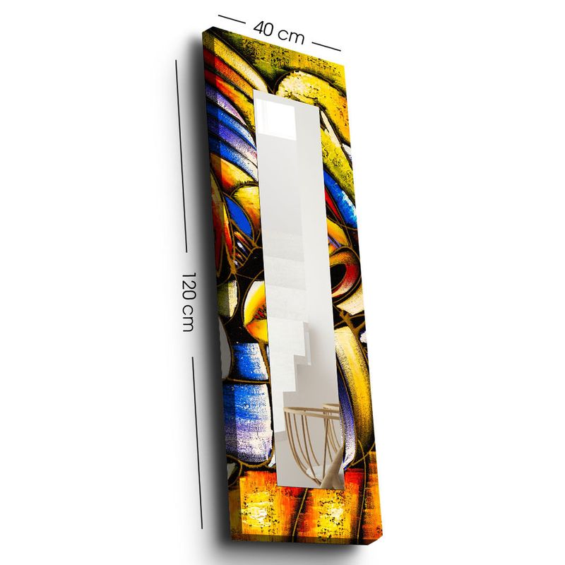 Casa si Gradina - Decoratiuni - Oglinzi - Oglinda decorativa, Wallxpert, panza pe mdf, multicolor, 40x120 cm, 814MVT1116 - Infinity.ro