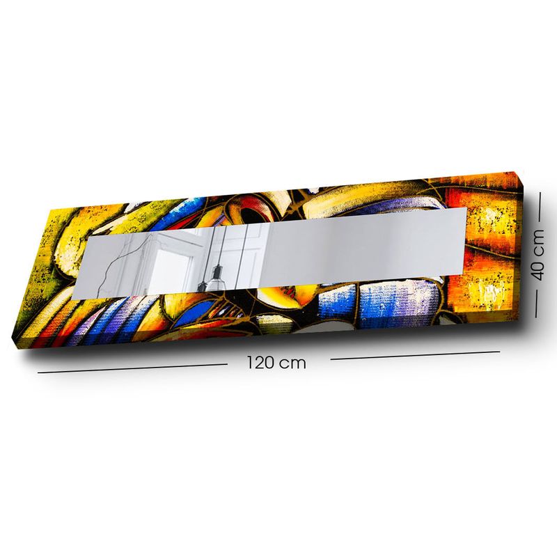 Casa si Gradina - Decoratiuni - Oglinzi - Oglinda decorativa, Wallxpert, panza pe mdf, multicolor, 40x120 cm, 814MVT1116 - Infinity.ro