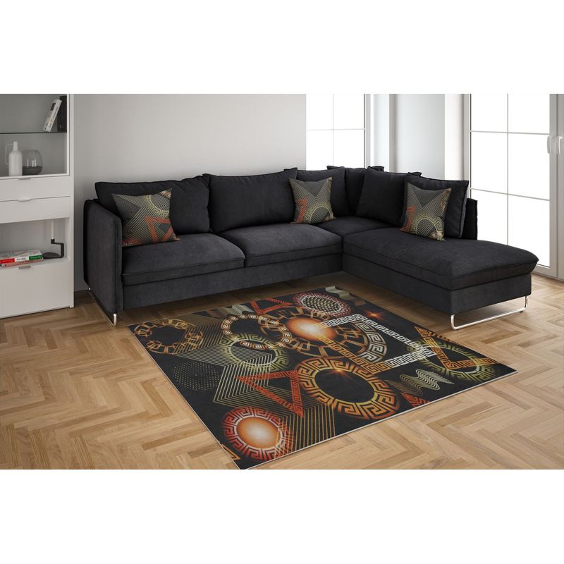 Casa si Gradina - Textile si covoare - Covoare - Covorase intrare - Covoras de intrare, Conceptum Hypnose, multicolor, 80x150 cm, 100% poliester, antiderapant, 530HFT1709 - Infinity.ro