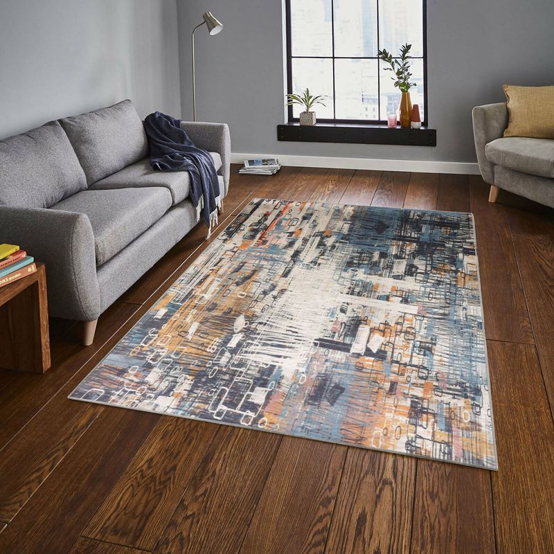 Casa si Gradina - Textile si covoare - Covoare - Covoare casa - Covor, Conceptum Hypnose, multicolor, 80x120 cm, 100% poliester, antiderapant, 530HFT1609 - Infinity.ro