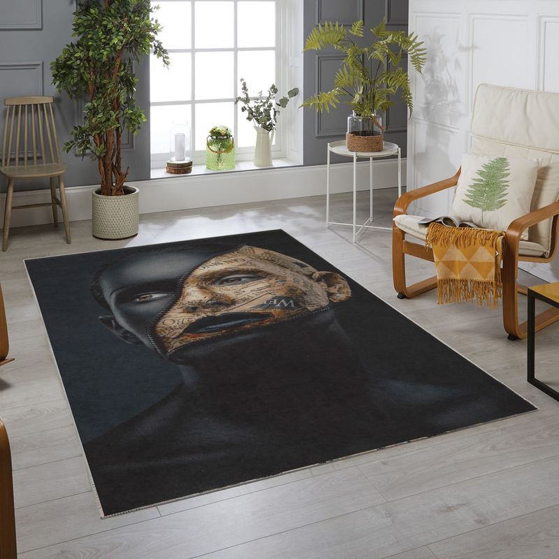 Casa si Gradina - Textile si covoare - Covoare - Covorase intrare - Covoras de intrare, Conceptum Hypnose, multicolor, 80x150 cm, 100% poliester, antiderapant, 530HFT1356 - Infinity.ro