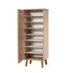 Casa si Gradina - Mobilier - Dulapuri si sifoniere - Dulapuri pantofi - Dulap pantofi, Hanah Home, pal melaminat, sonoma, 50x38x135 cm, 869VEL8610 - Infinity.ro