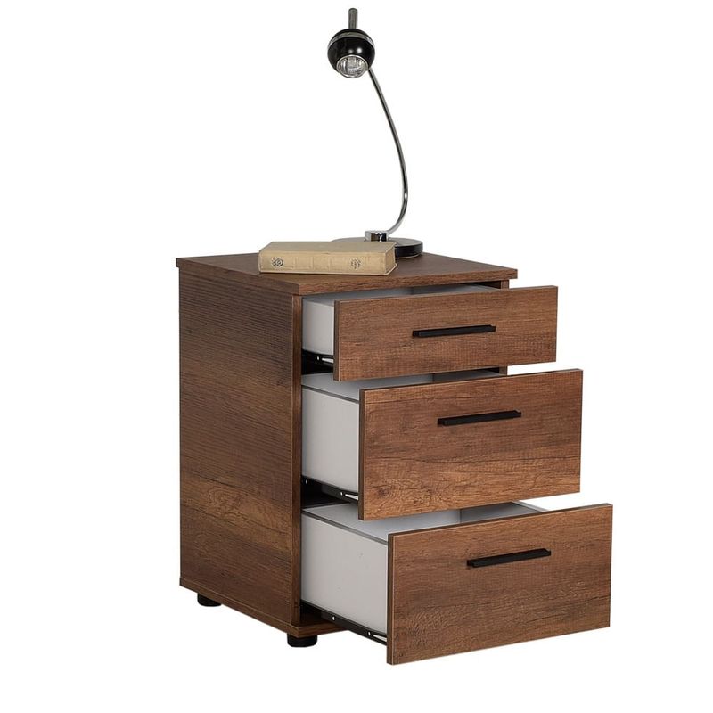 Casa si Gradina - Mobilier - Comode si corpuri - Noptiere - Noptiera, Hanah Home, pal melaminat, oslo nuc, 40x39x57 cm, 479ADR1741 - Infinity.ro