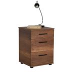 Casa si Gradina - Mobilier - Comode si corpuri - Noptiere - Noptiera, Hanah Home, pal melaminat, oslo nuc, 40x39x57 cm, 479ADR1741 - Infinity.ro