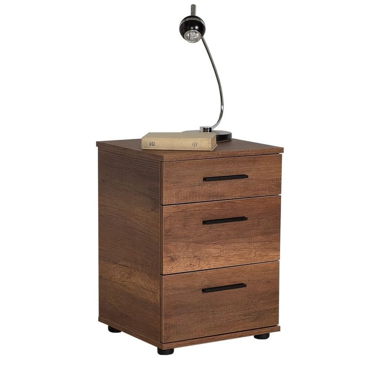 Casa si Gradina - Mobilier - Comode si corpuri - Noptiere - Noptiera, Hanah Home, pal melaminat, oslo nuc, 40x39x57 cm, 479ADR1741 - Infinity.ro