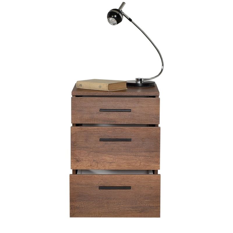 Casa si Gradina - Mobilier - Comode si corpuri - Noptiere - Noptiera, Hanah Home, pal melaminat, oslo nuc, 40x39x57 cm, 479ADR1741 - Infinity.ro
