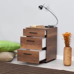 Casa si Gradina - Mobilier - Comode si corpuri - Noptiere - Noptiera, Hanah Home, pal melaminat, oslo nuc, 40x39x57 cm, 479ADR1741 - Infinity.ro
