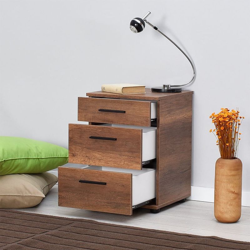 Casa si Gradina - Mobilier - Comode si corpuri - Noptiere - Noptiera, Hanah Home, pal melaminat, oslo nuc, 40x39x57 cm, 479ADR1741 - Infinity.ro