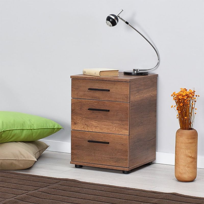 Casa si Gradina - Mobilier - Comode si corpuri - Noptiere - Noptiera, Hanah Home, pal melaminat, oslo nuc, 40x39x57 cm, 479ADR1741 - Infinity.ro