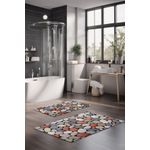 Casa si Gradina - Textile si covoare - Covoare - Covorase baie - Set covorase de baie, L'essentiel Maison, multicolor, 40x60 cm si 60x100 cm, 100% poliester, antiderapant, 323CTW1301 - Infinity.ro