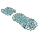 Casa si Gradina - Textile si covoare - Covoare - Covorase baie - Set covorase de baie, L'essentiel Maison, turcoaz, 50x60 cm si 60x100 cm, 100% poliester, antiderapant - Infinity.ro