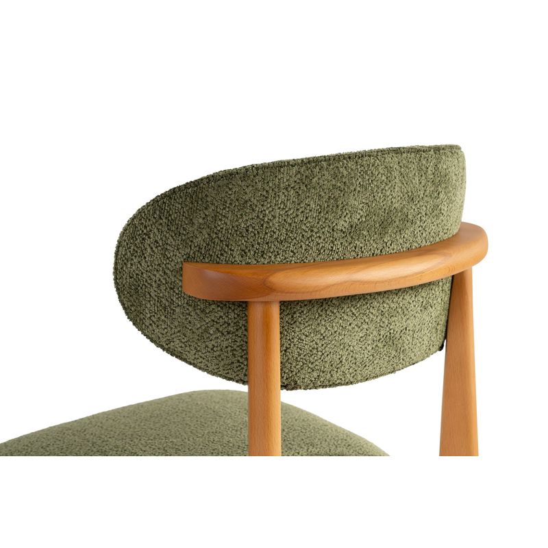 Casa si Gradina - Mobilier - Scaune si fotolii - Scaune - Set scaune, Hanah Home, fag, verde si stejar inchis, 53x58x86 cm - Infinity.ro