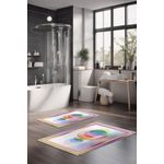 Casa si Gradina - Textile si covoare - Covoare - Covorase baie - Set covorase baie, L'essentiel Maison, multicolor, 40x60 cm si 60x100 cm, 100% poliester, antiderapant, 323CTW1196 - Infinity.ro