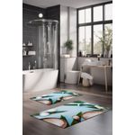 Casa si Gradina - Textile si covoare - Covoare - Covorase baie - Set covorase de baie, L'essentiel Maison, multicolor, 40x60 cm si 60x100 cm, 100% poliester, antiderapant, 323CTW1296 - Infinity.ro