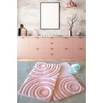 Casa si Gradina - Textile si covoare - Covoare - Covorase baie - Set covorase de baie, L'essentiel Maison, pudra, 40x60 cm + 50x60 cm + 60x100 cm, 100% acrilic, antiderapant - Infinity.ro