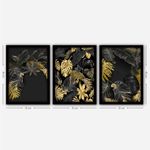 Casa si Gradina - Decoratiuni - Tablouri - Set tablouri decorative cu rama, Wallxpert, mdf, multicolor, 35x45 cm, 3 piese, 364LUL1436 - Infinity.ro