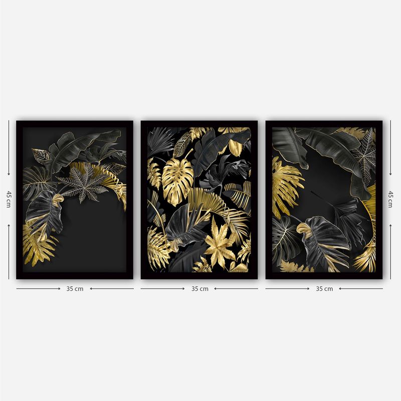 Casa si Gradina - Decoratiuni - Tablouri - Set tablouri decorative cu rama, Wallxpert, mdf, multicolor, 35x45 cm, 3 piese, 364LUL1436 - Infinity.ro