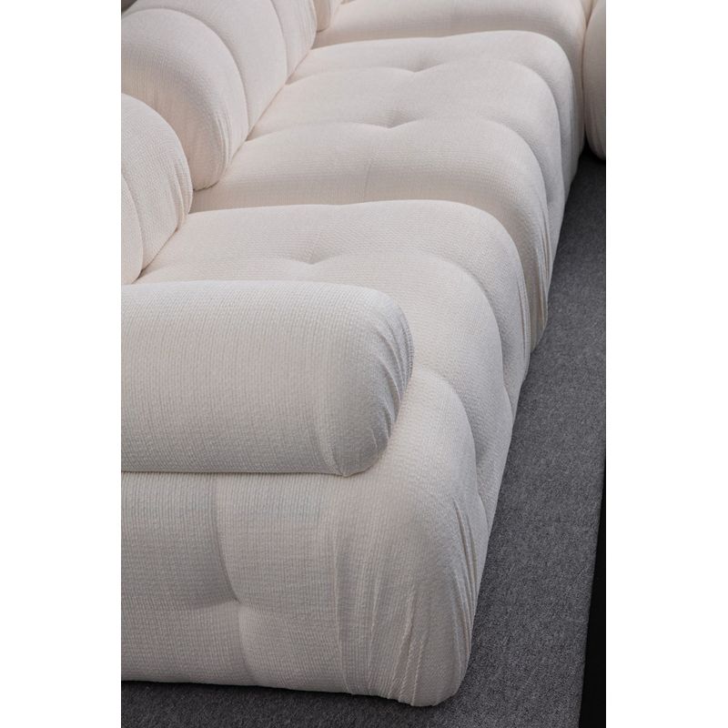 Casa si Gradina - Mobilier - Canapele si coltare - Canapele - Canapea 3 locuri, Atelier Del Sofa, lemn fag si pal, alb, 290x95x75 cm - Infinity.ro
