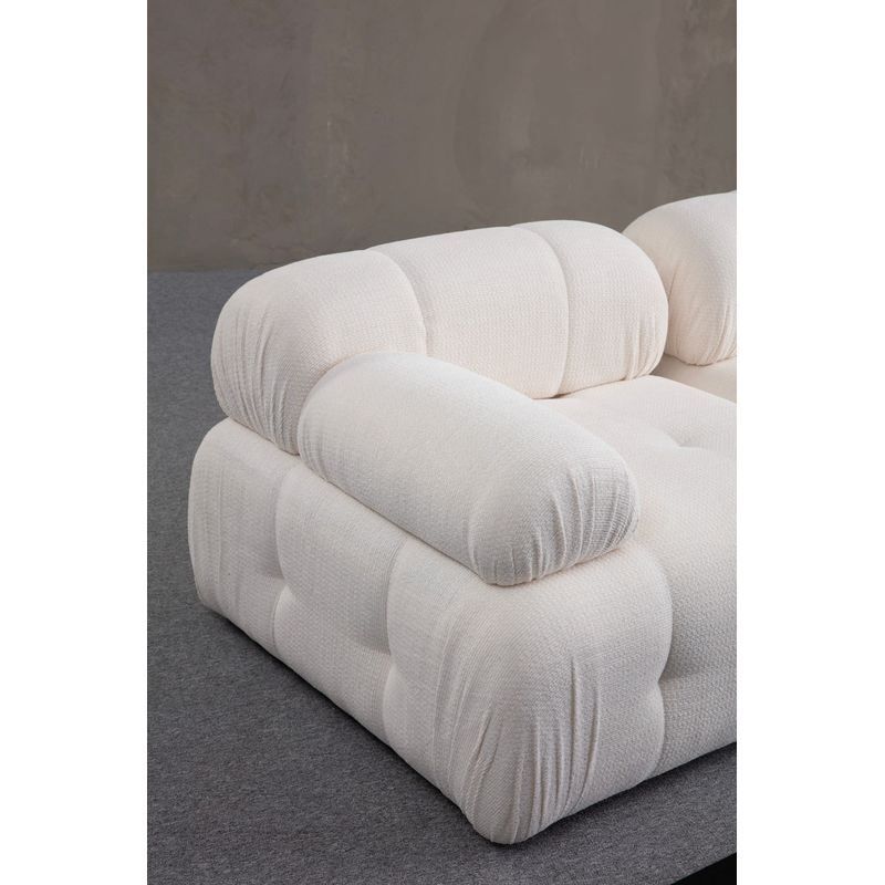 Casa si Gradina - Mobilier - Canapele si coltare - Canapele - Canapea 3 locuri, Atelier Del Sofa, lemn fag si pal, alb, 290x95x75 cm - Infinity.ro