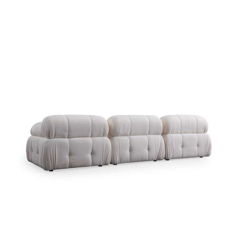Casa si Gradina - Mobilier - Canapele si coltare - Canapele - Canapea 3 locuri, Atelier Del Sofa, lemn fag si pal, alb, 290x95x75 cm - Infinity.ro