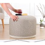 Casa si Gradina - Mobilier - Scaune si fotolii - Tabureti - Puf, Hanah Home, 100% in, bej, 41x51 cm - Infinity.ro