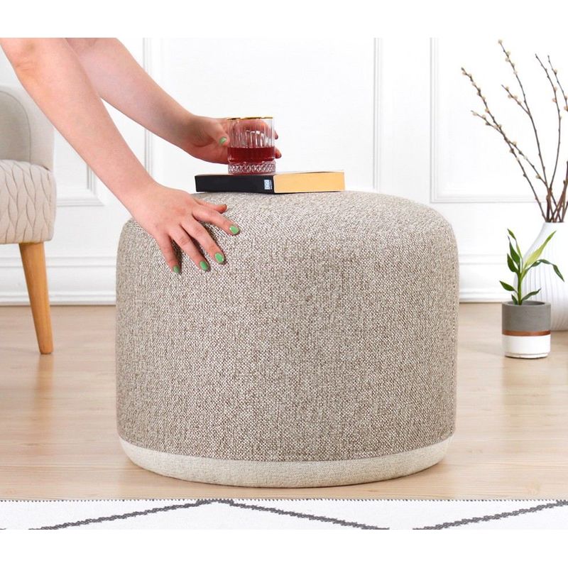Casa si Gradina - Mobilier - Scaune si fotolii - Tabureti - Puf, Hanah Home, 100% in, bej, 41x51 cm - Infinity.ro