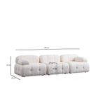 Casa si Gradina - Mobilier - Canapele si coltare - Canapele - Canapea 3 locuri, Atelier Del Sofa, lemn fag si pal, alb, 290x95x75 cm - Infinity.ro