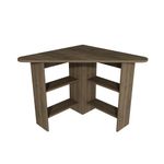 Casa si Gradina - Mobilier - Mese si birouri - Birouri - Birou de colt, Hanah Home, pal melaminat, nuc, 80x80x73.8 cm - Infinity.ro