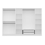 Casa si Gradina - Mobilier - Dulapuri si sifoniere - Dulapuri - Dulap, Hanah Home, PAL melaminat, alb, 270x52x190 cm - Infinity.ro