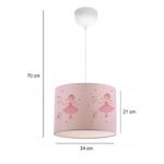 Casa si Gradina - Corpuri si surse de iluminat - Lustre si pendule - Candelabru, Opviq, material textil, multicolor, 24x21x70 cm, 780SGN4658 - Infinity.ro
