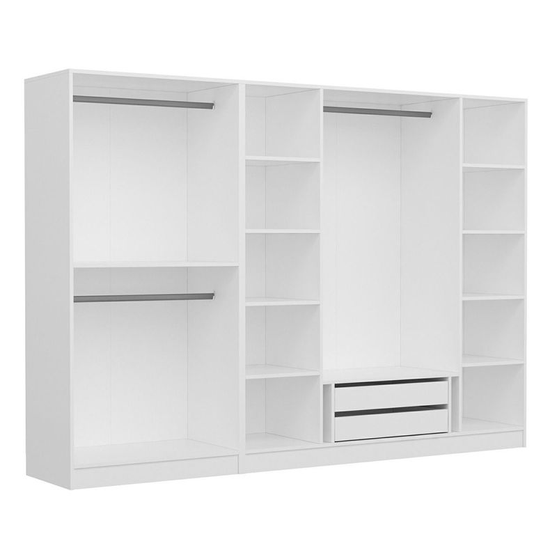 Casa si Gradina - Mobilier - Dulapuri si sifoniere - Dulapuri - Dulap, Hanah Home, PAL melaminat, alb, 270x52x190 cm - Infinity.ro