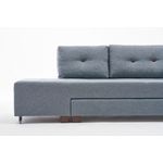 Casa si Gradina - Mobilier - Canapele si coltare - Coltare - Coltar extensibil, Hanah Home, lemn si fibra de lemn, albastru deschis, 280x206x85 cm - Infinity.ro