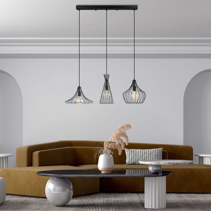 Casa si Gradina - Corpuri si surse de iluminat - Lustre si pendule - Candelabru, Opviq, metal, negru, diametru 55 cm, inaltime 113 cm - Infinity.ro