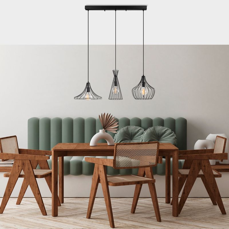 Casa si Gradina - Corpuri si surse de iluminat - Lustre si pendule - Candelabru, Opviq, metal, negru, diametru 55 cm, inaltime 113 cm - Infinity.ro