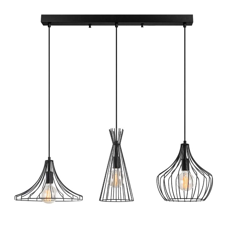 Casa si Gradina - Corpuri si surse de iluminat - Lustre si pendule - Candelabru, Opviq, metal, negru, diametru 55 cm, inaltime 113 cm - Infinity.ro