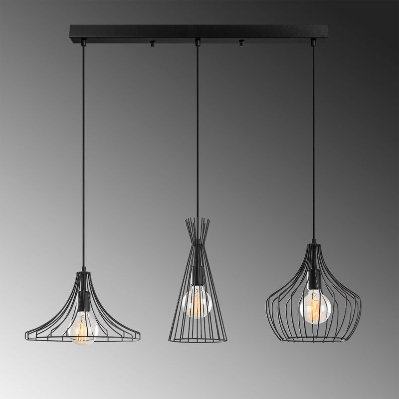 Casa si Gradina - Corpuri si surse de iluminat - Lustre si pendule - Candelabru, Opviq, metal, negru, diametru 55 cm, inaltime 113 cm - Infinity.ro