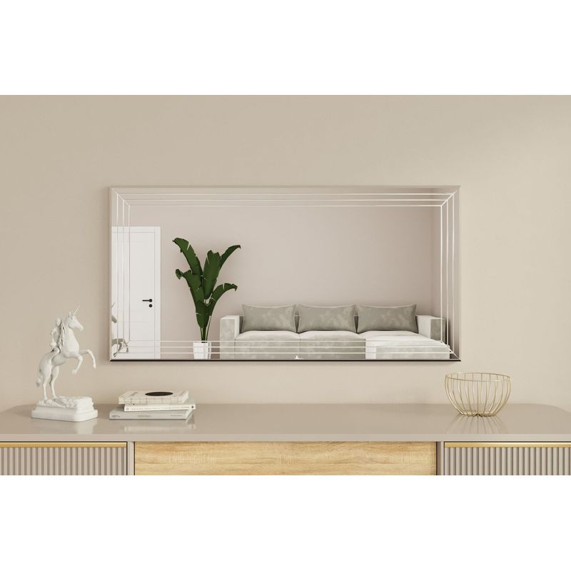 Casa si Gradina - Decoratiuni - Oglinzi - Oglinda, Hanah Home, 100% mdf, alb, 60x120x2.2 cm - Infinity.ro