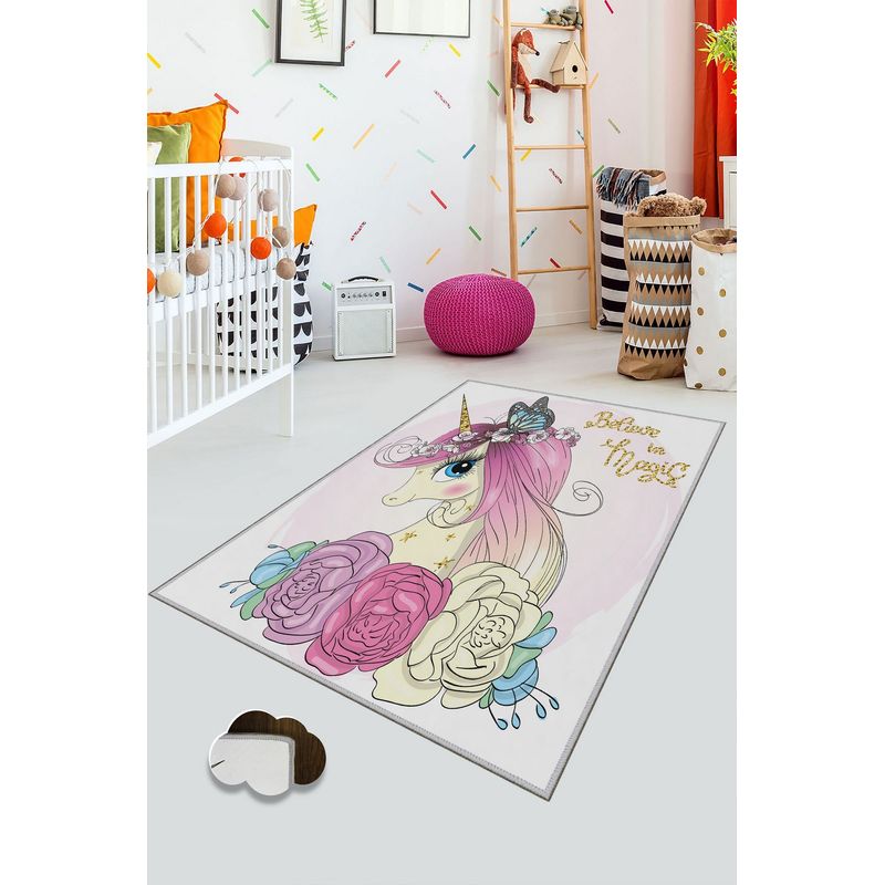 Casa si Gradina - Textile si covoare - Covoare - Covoare copii - Covor pentru copii, Conceptum Hypnose, multicolor, 180x280 cm, 100% poliester, antiderapant, lavabil la masina - Infinity.ro