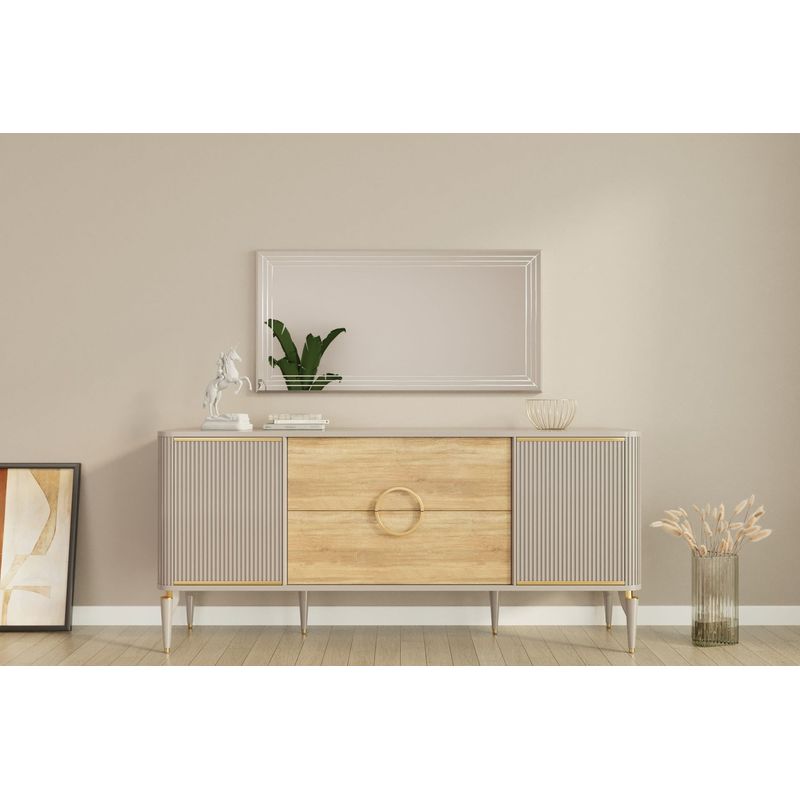 Casa si Gradina - Decoratiuni - Oglinzi - Oglinda, Hanah Home, 100% mdf, alb, 60x120x2.2 cm - Infinity.ro