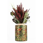 Casa si Gradina - Decoratiuni - Obiecte decorative - Vaze si boluri decorative - Vas decorativ, Aberto Design, ceramica, multicolor, 12x17 cm, pictat manual, 697ELD1225 - Infinity.ro
