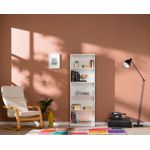 Casa si Gradina - Mobilier - Biblioteci si rafturi - Biblioteci - Biblioteca, Hanah Home, pal melaminat, alb, 58x23x170 cm - Infinity.ro