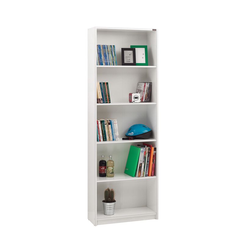 Casa si Gradina - Mobilier - Biblioteci si rafturi - Biblioteci - Biblioteca, Hanah Home, pal melaminat, alb, 58x23x170 cm - Infinity.ro