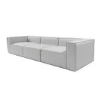 Casa si Gradina - Mobilier - Canapele si coltare - Canapele - Canapea 3 locuri, Hanah Home, in, gri deschis, 296x66 cm - Infinity.ro