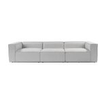 Casa si Gradina - Mobilier - Canapele si coltare - Canapele - Canapea 3 locuri, Hanah Home, in, gri deschis, 296x66 cm - Infinity.ro