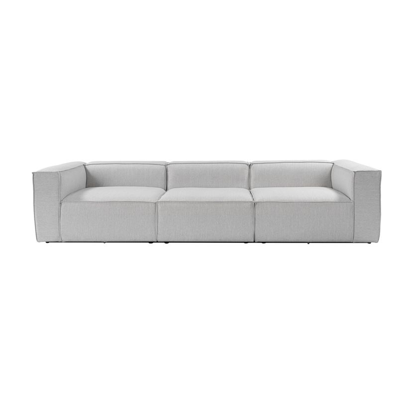 Casa si Gradina - Mobilier - Canapele si coltare - Canapele - Canapea 3 locuri, Hanah Home, in, gri deschis, 296x66 cm - Infinity.ro