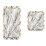 Casa si Gradina - Textile si covoare - Covoare - Covorase baie - Set covorase de baie, L'essentiel Maison, gri, 50x60 cm si 60x100 cm, 100% poliester, antiderapant, 394ANR1594 - Infinity.ro