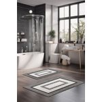 Casa si Gradina - Textile si covoare - Covoare - Covorase baie - Set covorase de baie, L'essentiel Maison, multicolor, 40x60 cm si 60x100 cm, 100% poliester, antiderapant, 323CTW1177 - Infinity.ro