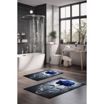 Casa si Gradina - Textile si covoare - Covoare - Covorase baie - Set covorase de baie, L'essentiel Maison, multicolor, 40x60 cm si 60x100 cm, 100% poliester, antiderapant, 323CTW1486 - Infinity.ro