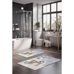 Casa si Gradina - Textile si covoare - Covoare - Covorase baie - Set covorase de baie, L'essentiel Maison, multicolor, 40x60 cm si 60x100 cm, 100% poliester, antiderapant, 323CTW1239 - Infinity.ro
